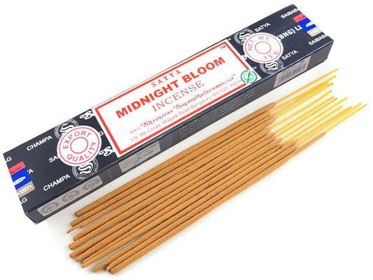 Satya Incense Sticks, Midnight Bloom, 15g