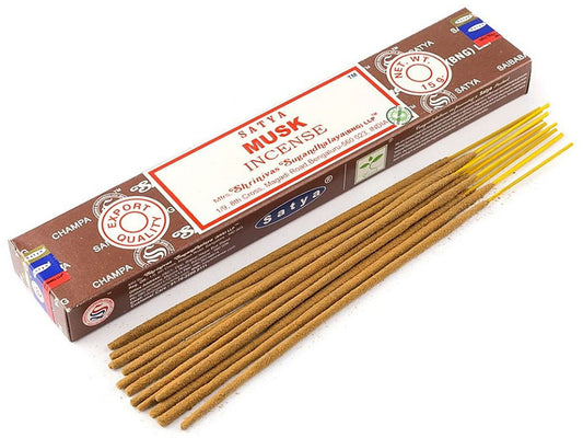 Satya Incense Sticks, Musk, 15g