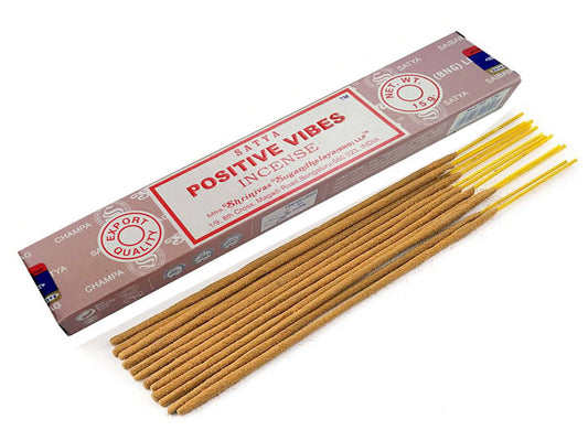 Satya Incense Sticks, Positive Vibes, 15g