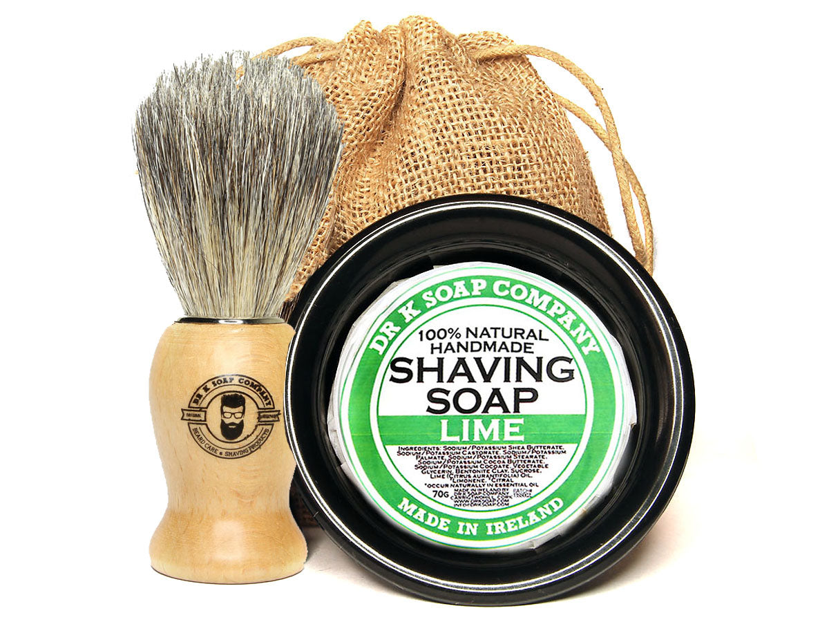 Shaving Soap, Brush & Bowl Set