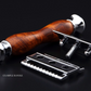 Wooden Safety Razor - Spalted Guava Wood - Handmade in Ireland