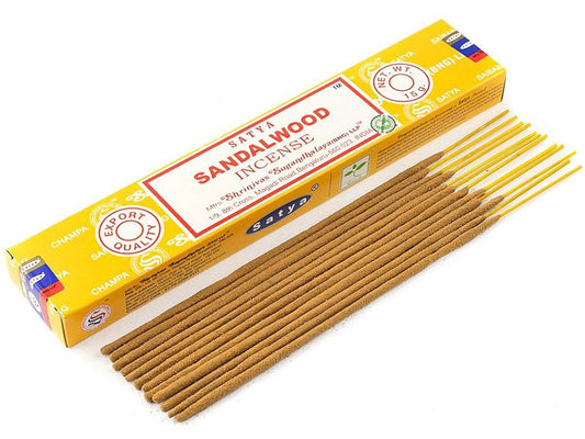Satya Incense Sticks, Sandalwood, 15g