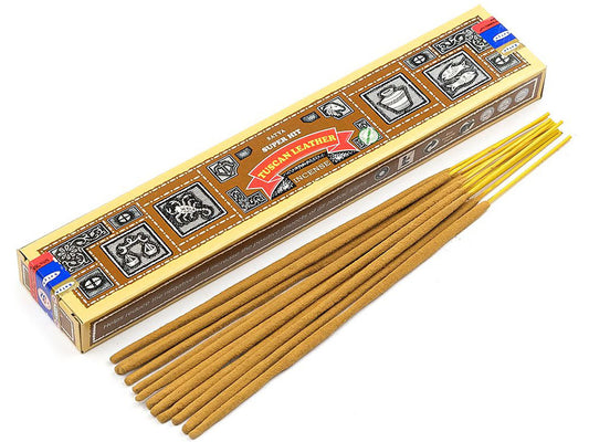 Satya Incense Sticks, Super Hit Tuscan Leather, 15g