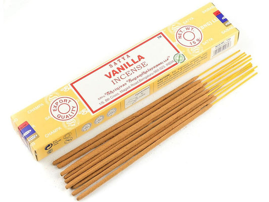 Satya Incense Sticks, Vanilla, 15g